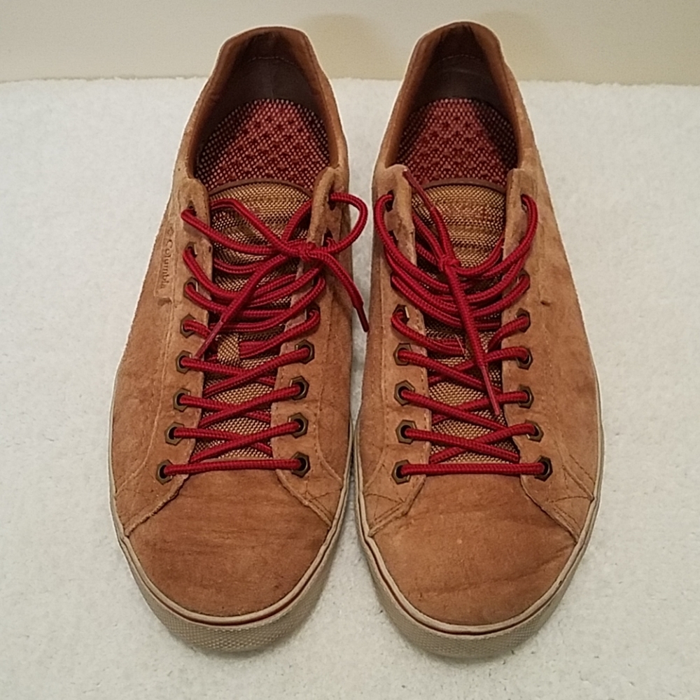 Columbia Tan Suede Sneakers